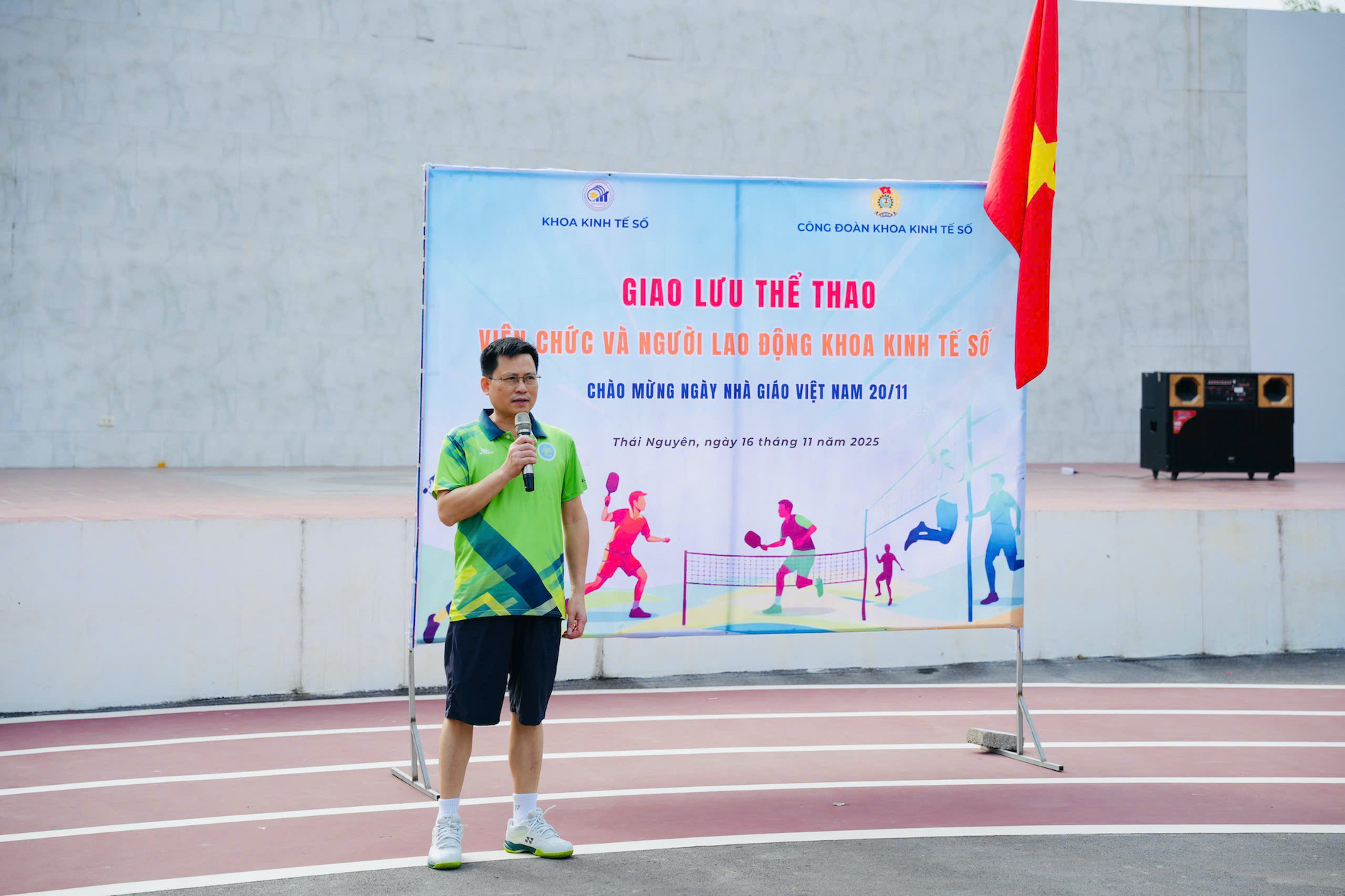 Khoa Kinh tế số khai mạc Giao lưu thể thao chào mừng 20/11 – lan tỏa tinh thần đoàn kết và năng động